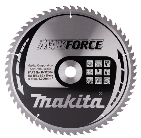 Makita Sirkelsagblad 355X30X60