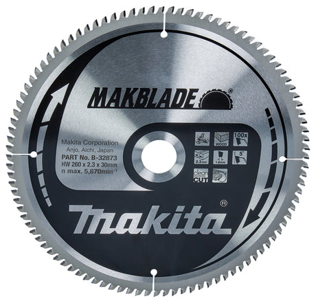 Makita Sirkelsagblad 260X30X100T