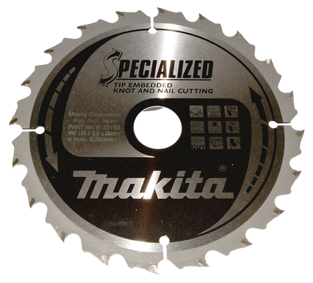 Makita Sirkelsagblad 185X30X20T