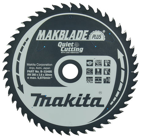 Makita Sirkelsagblad 260X30X48T