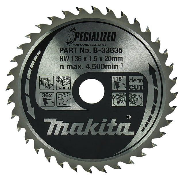 Makita Sirkelsagblad 136X20X36T