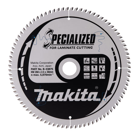 Makita Sirkelsagblad 260X30X84T