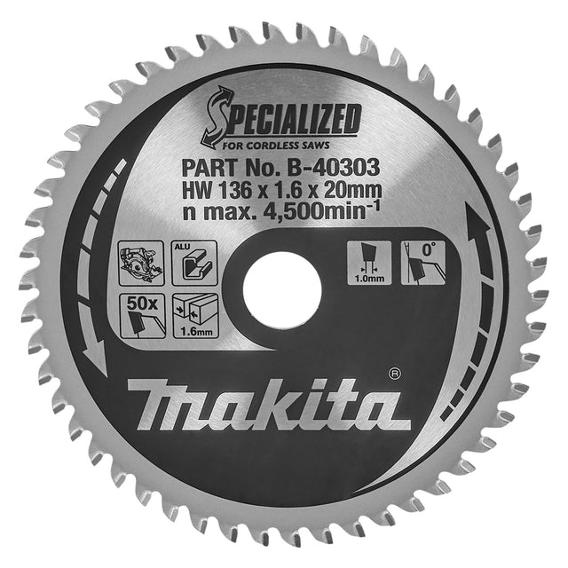 Makita Sirkelsagblad For Alu 136.20Mm 50T