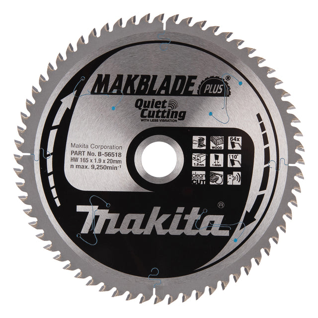 Makita Sirkelsagblad 165X20X1,9Mm