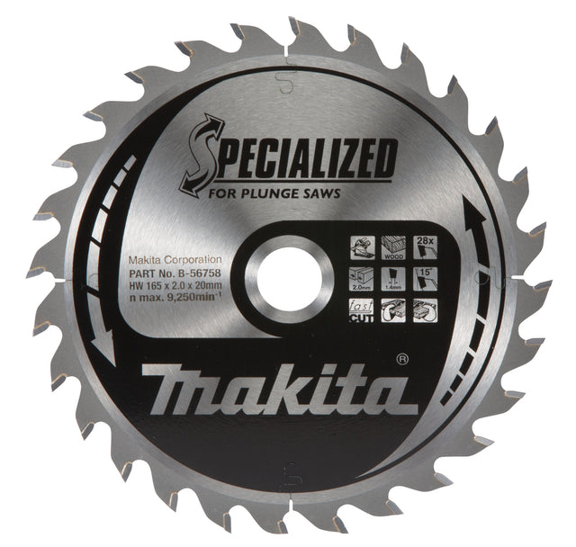 Makita Sirkelsagblad 165X20X28T