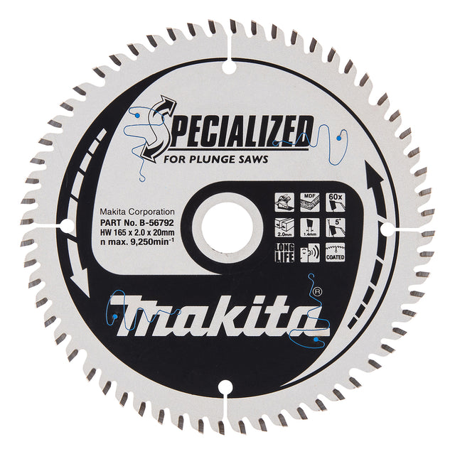 Makita Sirkelsagblad 165X20X60T