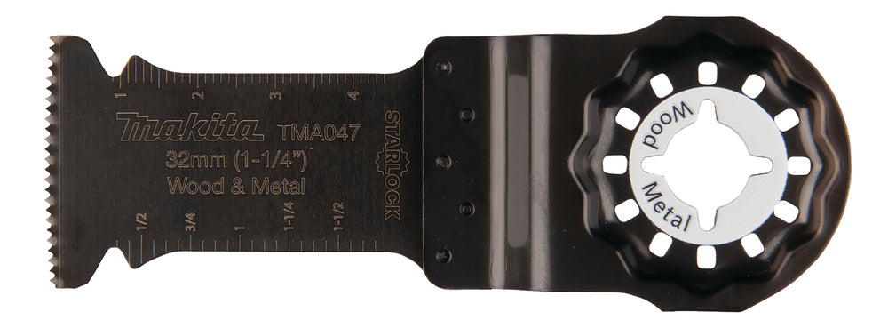 Makita Multikutterblad 32mm 20TPI Starlock  Tre/Metall 5 Pk