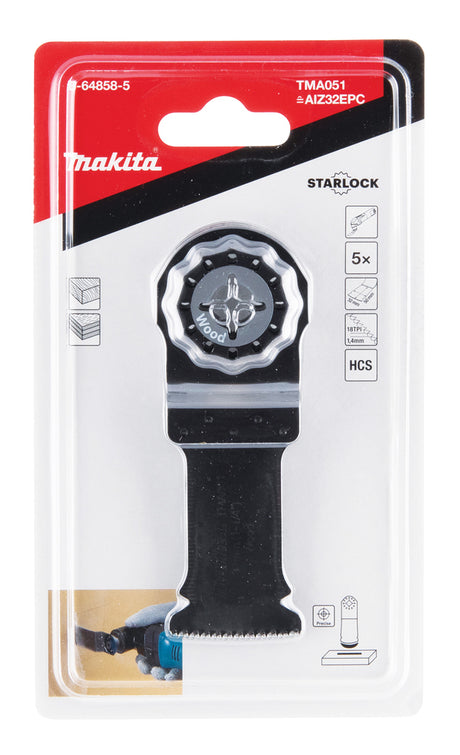 Makita Dykksagblad Tma051 32 18Tpi 5pk