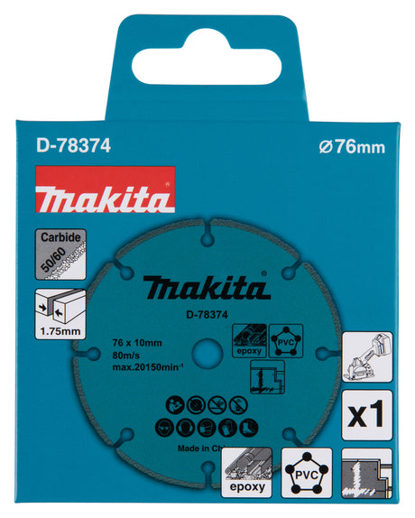Makita Multiblad T.C.T 76Mm 10Mm