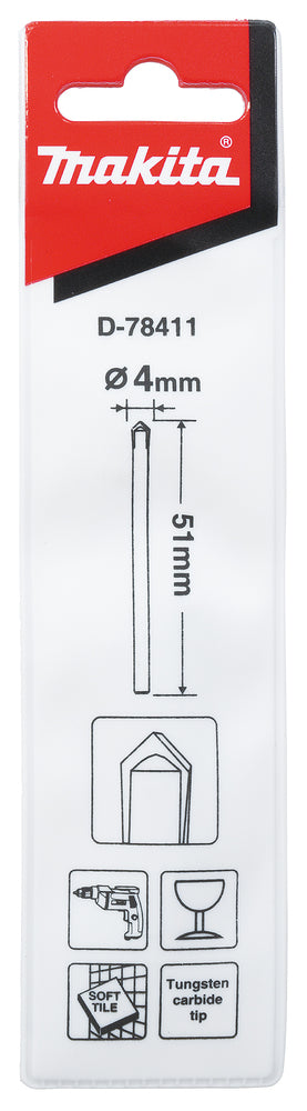 Makita Glass/Flisbor 4Mm