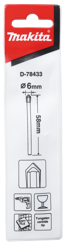 Makita Glass/Flisbor 6Mm