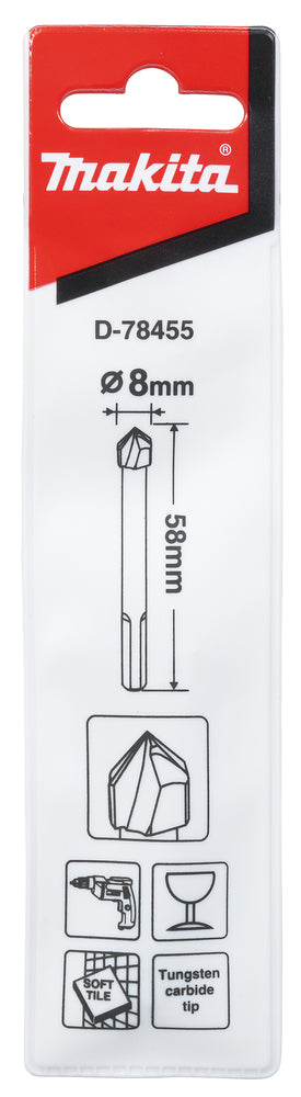 Makita Glass/Flisbor 8Mm