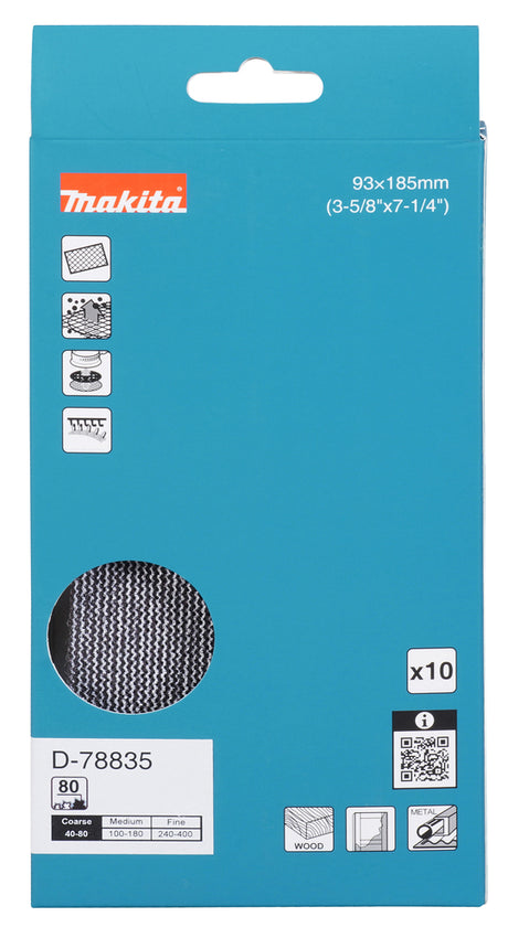 Makita Slipenett 93x185mm P80
