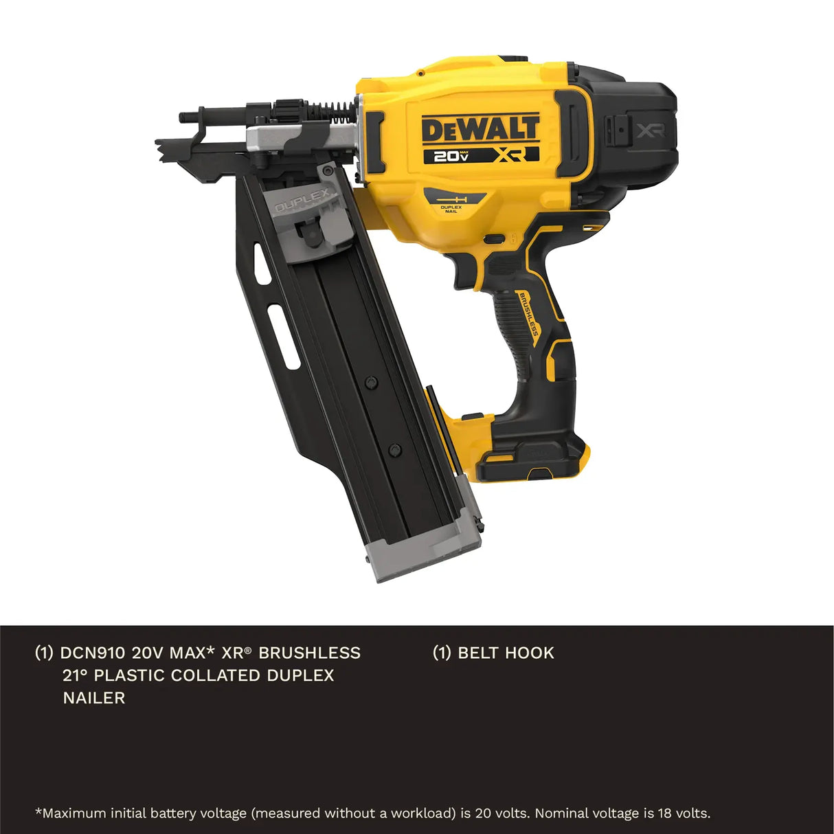 Dewalt DCN910N Spikerpistol Dobbelthodet Spiker Uten Batteri Og Lader