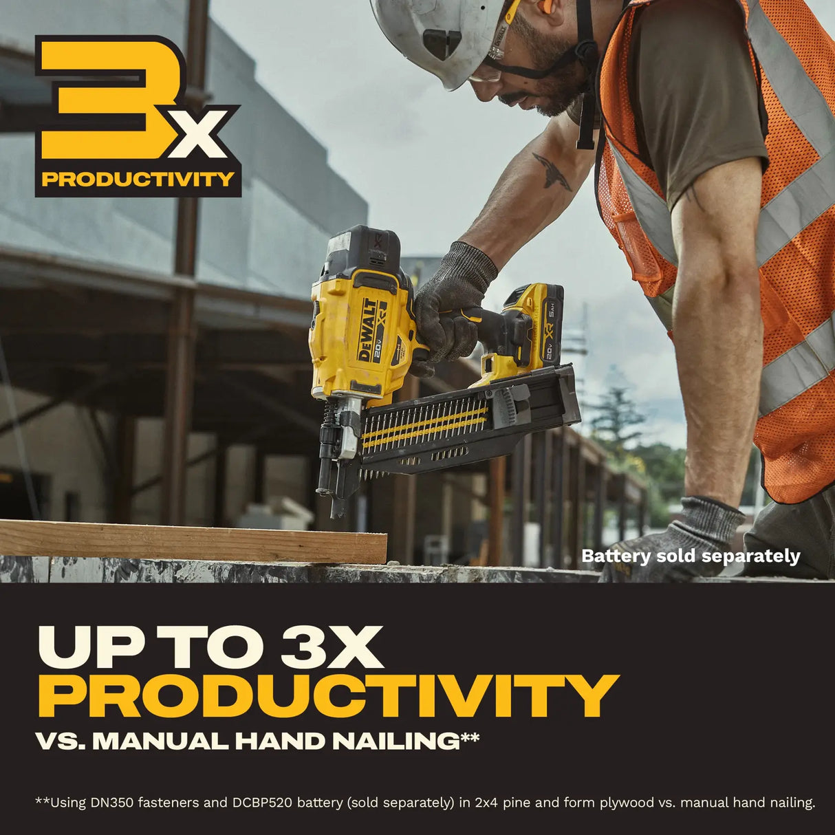 Dewalt DCN910N Spikerpistol Dobbelthodet Spiker Uten Batteri Og Lader