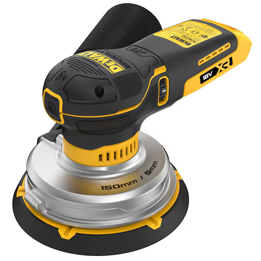 Dewalt Eksentersliper 18V DCW230NT-XJ 150 mm Uten Batteri Og Lader I Koffert