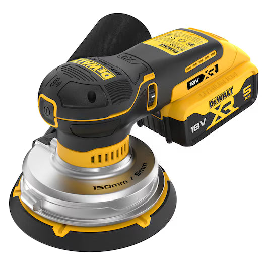 Dewalt Eksentersliper 18V DCW230P2-QW 150 mm 2x5.0 Ah I koffert