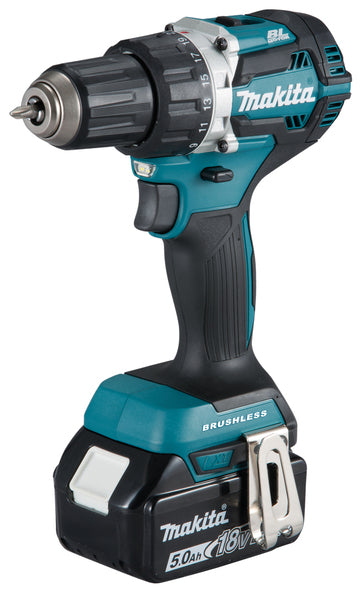 Makita Borskrutrekker LXT 18V DDF484 Med 2x Batterier Og Lader
