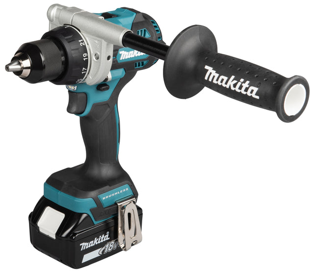 Makita Borskrutrekker DDF492RTJ 18V Med 2x Batterier Og Lader