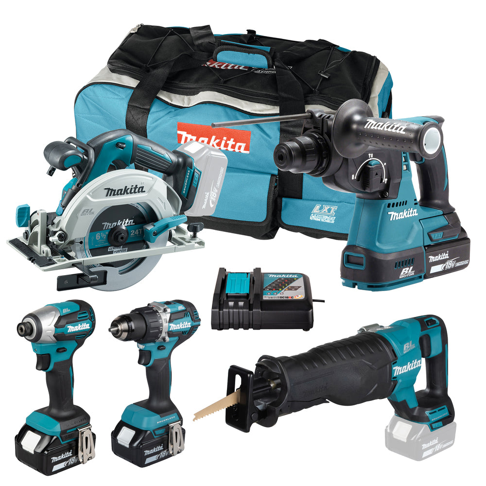 Makita Maskinsett 18V DLX5112TX1