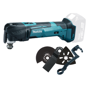 Makita Multikutter 18V Med Hurtigfeste Med Tilbehør Uten Batteri Og Lader
