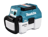 Makita Støvsuger LXT 18V DVC750 Våtfilter + Skulderbelte, Uten Batteri Og Lader