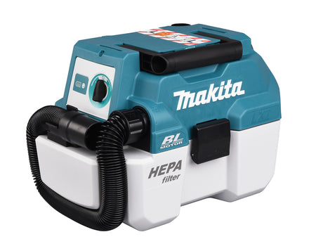 Makita Støvsuger LXT 18V DVC750 Våtfilter + Skulderbelte, Uten Batteri Og Lader