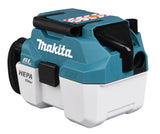 Makita Støvsuger LXT 18V DVC750 Våtfilter + Skulderbelte, Uten Batteri Og Lader