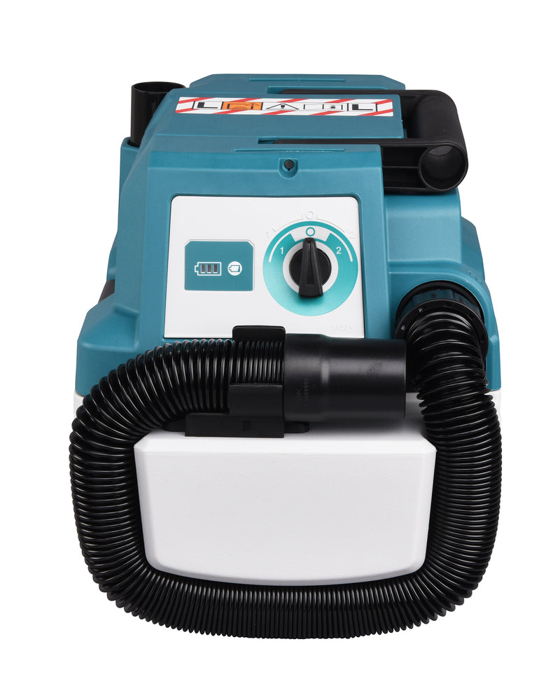 Makita Støvsuger LXT 18V DVC750 Våtfilter + Skulderbelte, Uten Batteri Og Lader