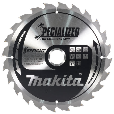 Makita Sirkelsagblad Efficut T.C.T., 235 x 30 mm, 24 T
