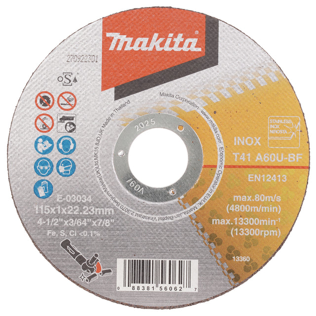 Makita Kappeskive 115X1,0Mm A60U