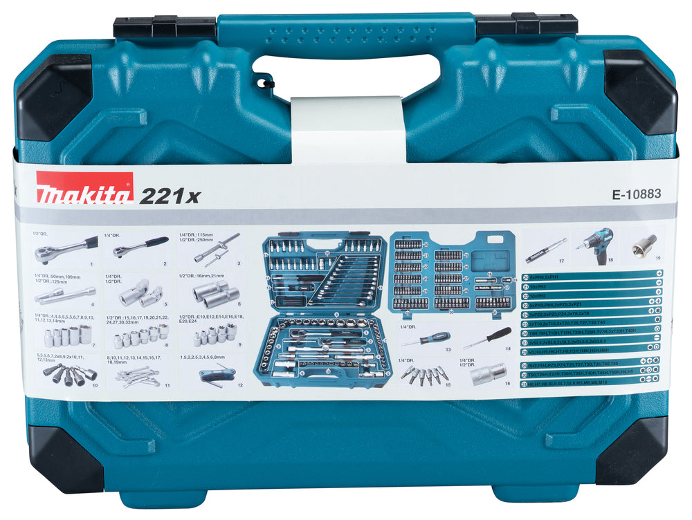 Makita Verktøysett 221 Deler