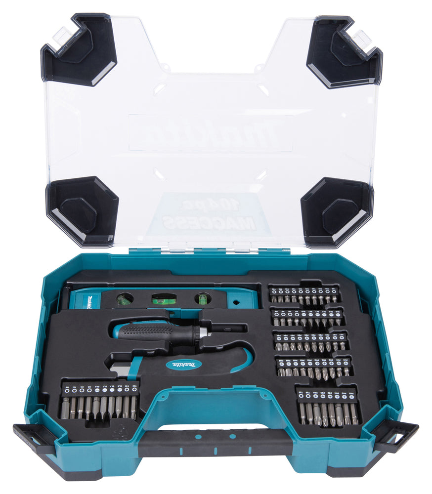 Makita Bor- Og Bitssett 104 Deler