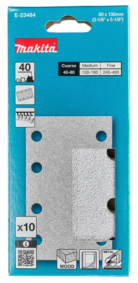 Makita Slipepapir 80X130Mm K40