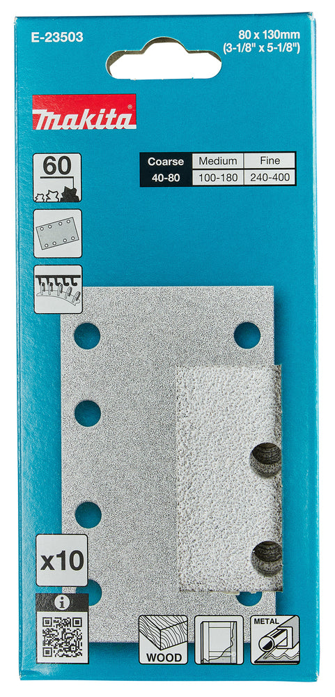 Makita Slipepapir 80X130Mm K60