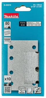 Makita Slipepapir 80X130Mm K80
