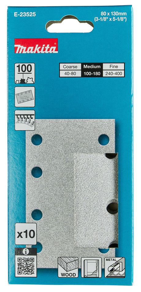 Makita Slipepapir 80X130Mm K100