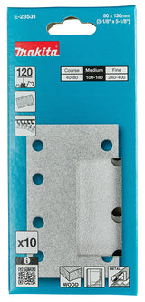 Makita Slipepapir 80X130Mm K120