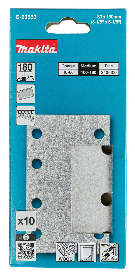 Makita Slipepapir 80X130Mm K180