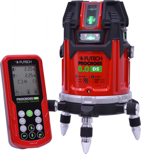 Futech Krysslinjelaser Procross 8.0 DS Grønn