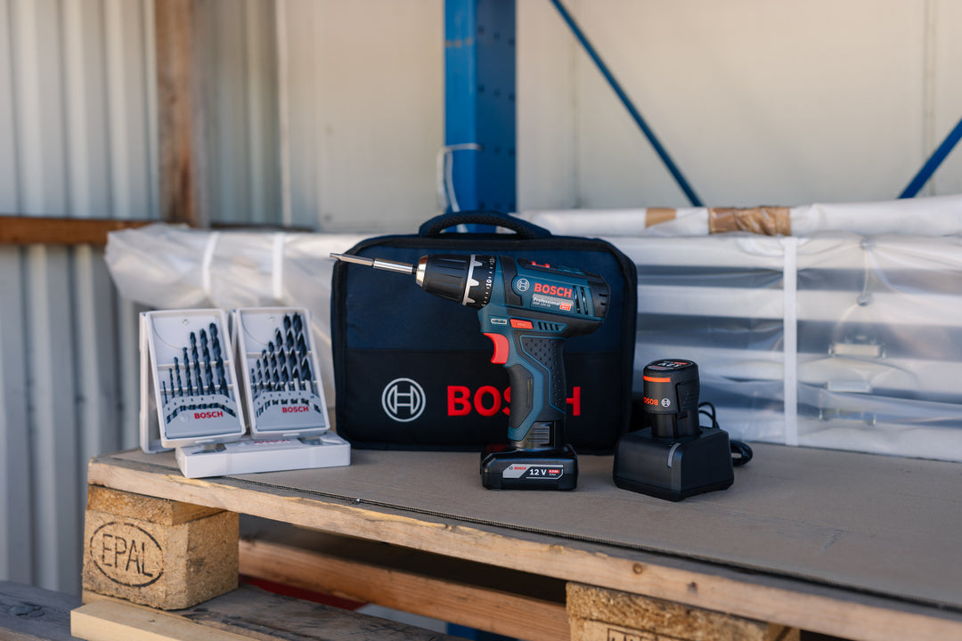 Bosch Drill Gsr 12V-15 1X2Ah+1X4Ah Nylonveske