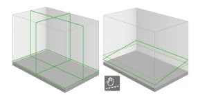 Futech Krysslaser Multicross 3D Floor Grønn