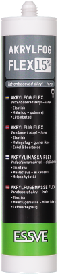 AKRYL FLEX 15 HVIT 300ML | Essve | Akrylfugemasser, Essve, Fugemasser, skum og branntetting