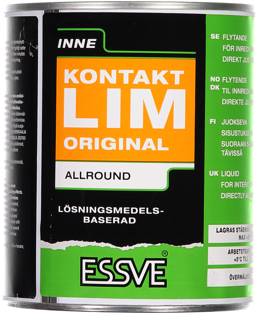 KONTAKTLIM FLYTENDE GUL 750 ML | Essve | Essve, Fugemasser, skum og branntetting, Ukategorisert