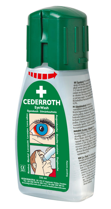 Cederroth øyeskyllevæske 235 ml | Cederroth | Cederroth, Førstehjelp, Refill og løse varer, Verneutstyr og førstehjelp