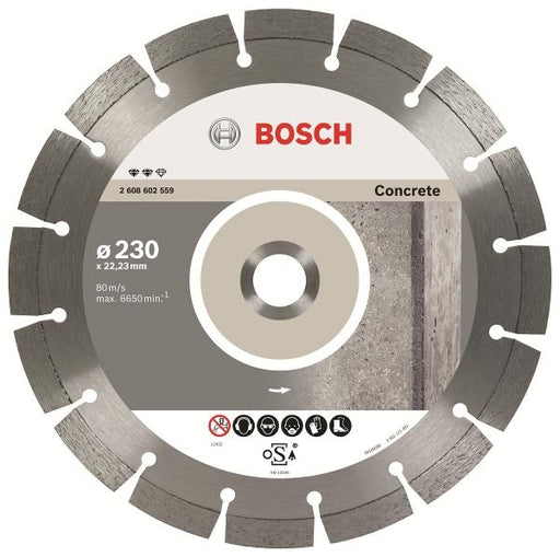 Bosch Diamantblad 230mm Exp Betong | Bosch | Betong - kapp og slip, Bosch, Kutte- og slipeskiver, Maskin tilbehør