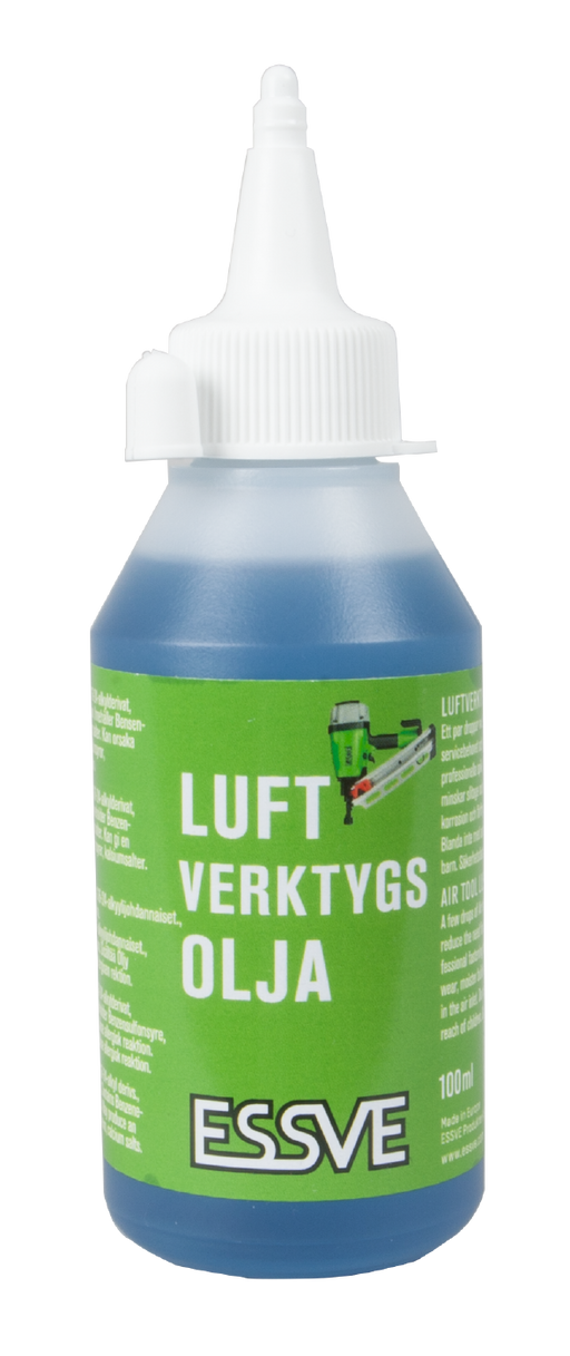 LUFTVERKTØYOLJE 100ML | Essve | Essve, Luftverktøy tilbehør, Maskin tilbehør, Tilbehør til luftverktøy