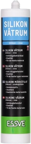 SILIKON VÅTROM SVART 300ML | Essve | Essve, Fugemasser, Silikon, skum og branntetting