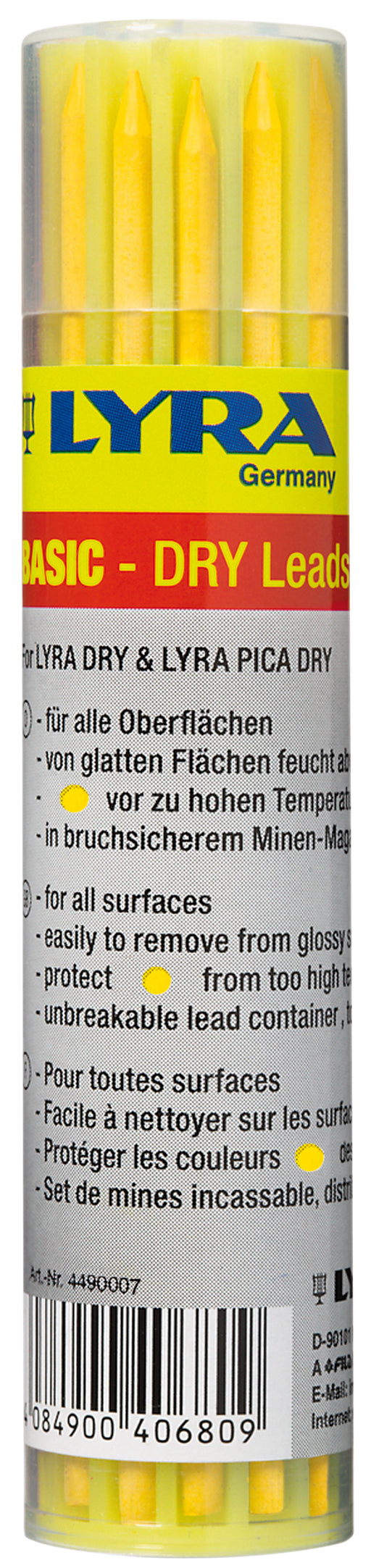Lyra Dry Reservestift Gul 12pk | Lyra | Lyra, Merkeutstyr, Tusjer og penner