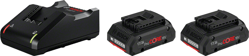 Bosch Batterisett Procore 18V 2X4AH GAL18V-40 | Bosch | Batterier og ladere, Bosch, Elektroverktøy